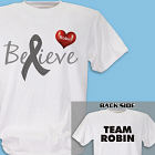 Personalized Believe Diabetes Awareness T-Shirt